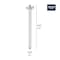 Grohe Ceiling Mount Arm Round, Gold 28492GN0 - alternate 2
